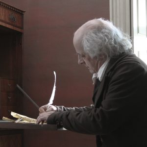 john adams penning a letter