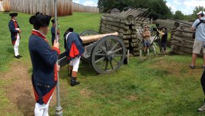 Getting ready to fire the cannon