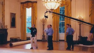 filming in the white house east room