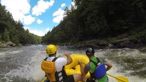 rafting down ohiopyle river